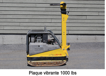 Plaque vibrante 1000 lbs