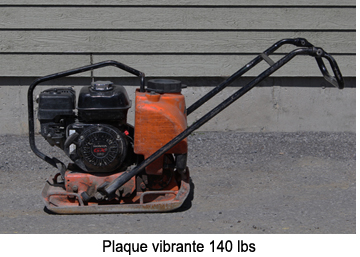 Plaque vibrante 140 lbs